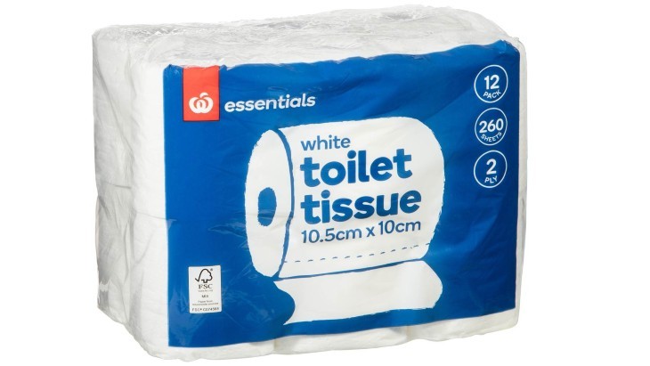 Woolworths Essentials White Toilet Tissue 2 Ply