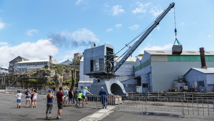 Crane Day at Cockatoo Island, Sydney Harbour