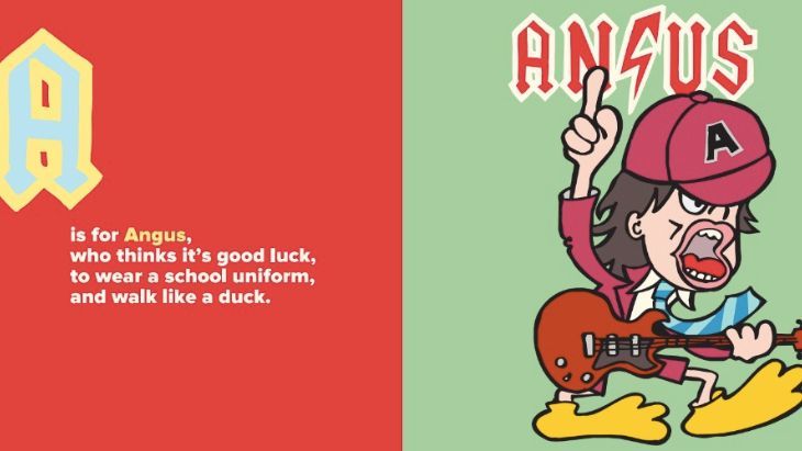 AC/DC Sign Off On The AB/CD High Voltage Alphabet Picture Book | ellaslist