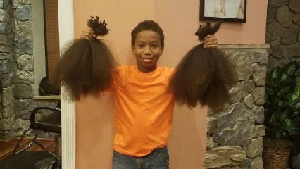 8 Year Old Boy Grew Hair For Kids With Cancer | ellaslist