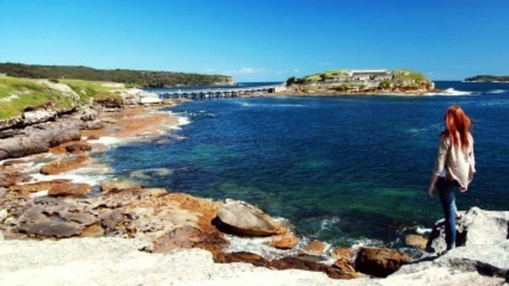 View to bare island